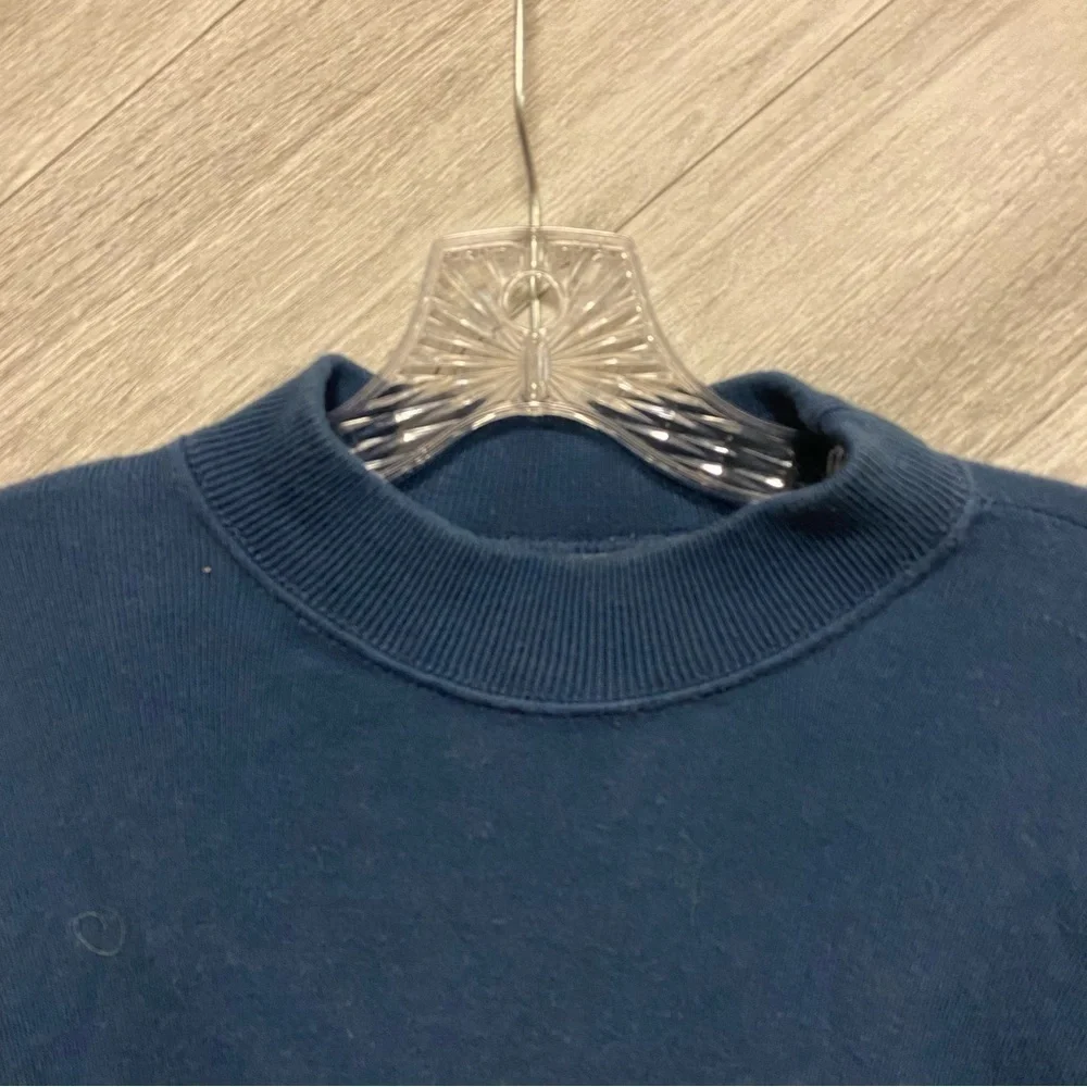 Geoffrey Beene | Blue High Mock Neck SweaTer Size XL